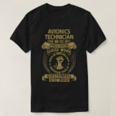 T-shirt Technicien avionique Nous Faisons Précision (Design devant)
