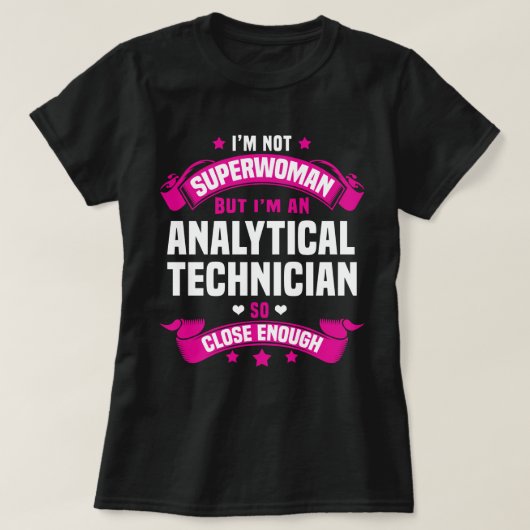 T-shirt Technicien d'analyse (Design devant)