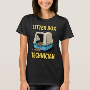 T-shirt Technicien de bac à litière amateur de chat