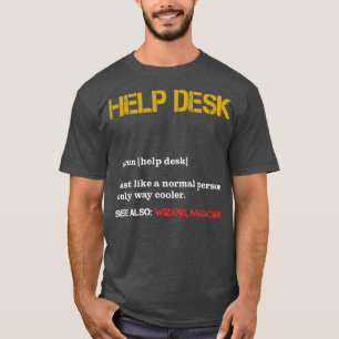 T-shirt Technicien de bureau d'aide Définition Drôle techn