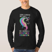 T-shirt Technicien de comportement Unicorn ABA Therapist (Devant)