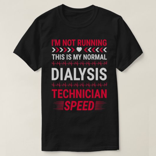 T-shirt Technicien de dialyse (Design devant)