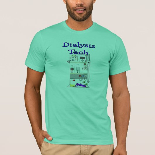 T-shirt Technicien de dialyse--Conception de machine de (Devant)