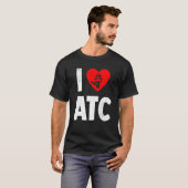 T-shirt Technicien de la circulation aérienne Amour de la (Devant entier)