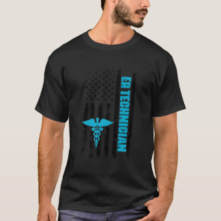 T-shirt Technicien de la SU Drapeau Américain Ed Tech