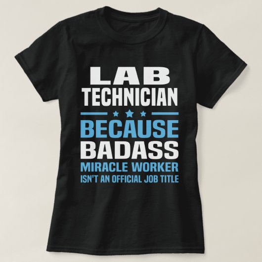 T-shirt Technicien de laboratoire (Design devant)