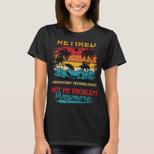 T-shirt Technicien de laboratoire à la retraite vintage Pa