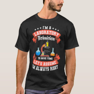 T-shirt Technicien de laboratoire Assistant de laboratoire