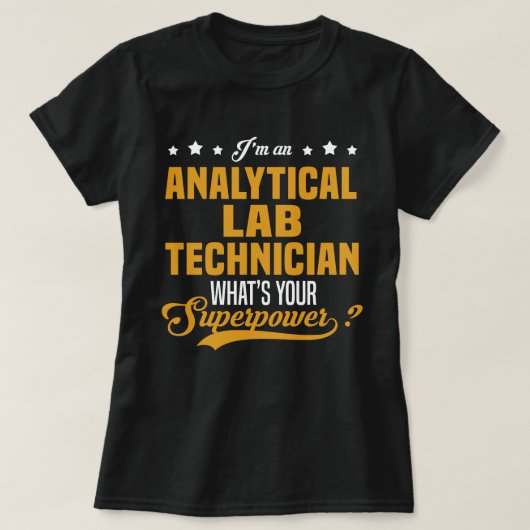 T-shirt Technicien de laboratoire d'analyse (Design devant)