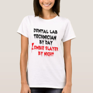 T-shirt Technicien de laboratoire dentaire par Jour Zombie
