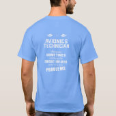 T-shirt Technicien de l'avionique (Dos)