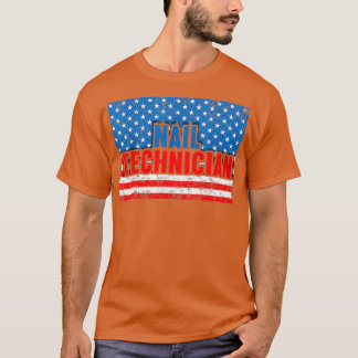 T-shirt Technicien de l'ongle orthographe Artiste techniqu