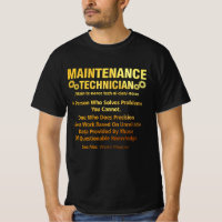 Technicien de maintenance de définition de poste R