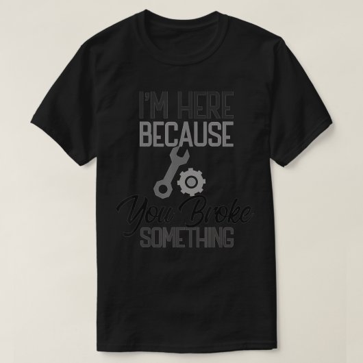 T-shirt Technicien de maintenance Entretien Ninja Fixologu (Design devant)
