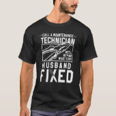 T-shirt Technicien de maintenance Nous allons réparer ce q (Devant)