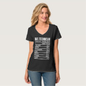 T-shirt Technicien de manucure Travail acharné Passion Dét (Devant entier)