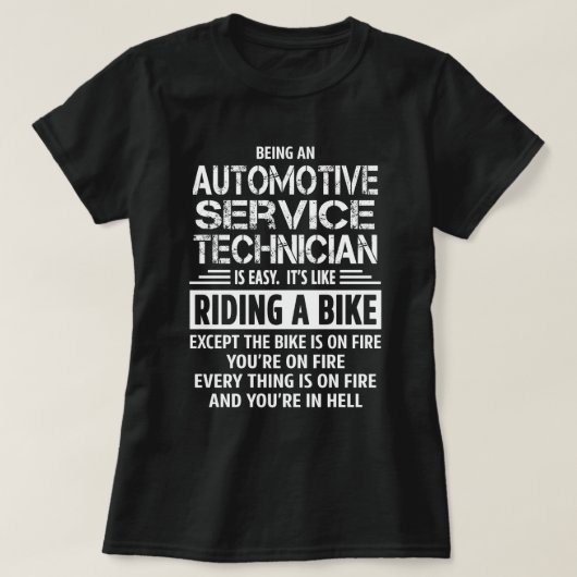 T-shirt Technicien de service automobile (Design devant)