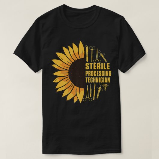 T-shirt Technicien de traitement stérile Cerveau Funny Tec (Design devant)