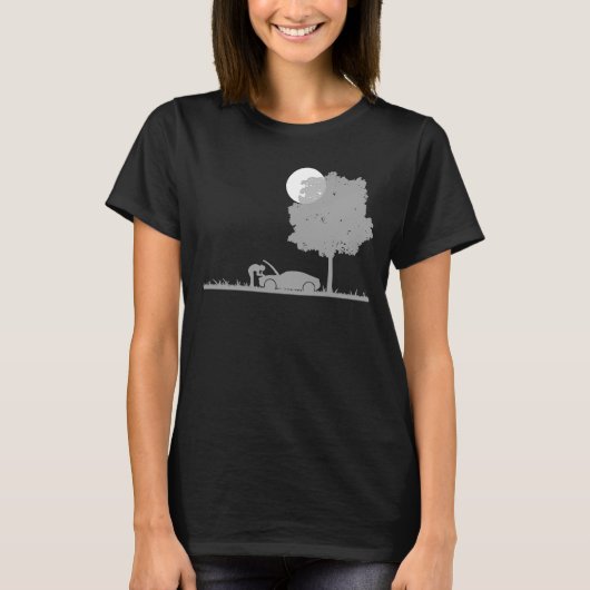 T-shirt Technicien de véhicule rétro-graphique (Devant)
