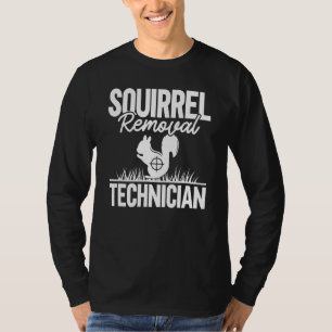 T-shirt Technicien d'enlèvement d'écureuil Mens Drôle Écur