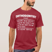 T-shirt Technicien dentaire orthodontiste Noun (Devant)