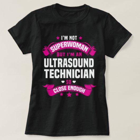 T-shirt Technicien d'ultrasons (Design devant)