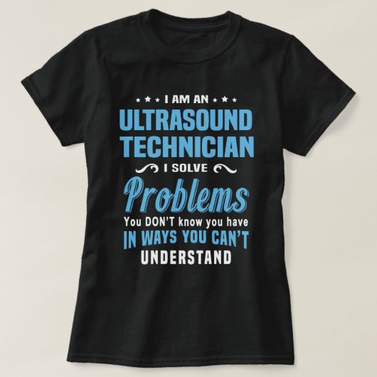 T-shirt Technicien d'ultrasons (Design devant)