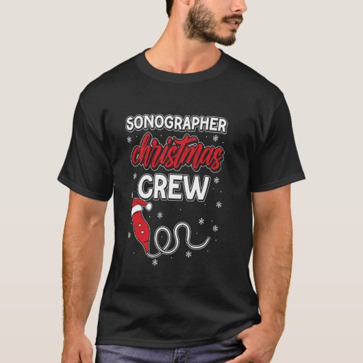 T-shirt Technicien échographie Noël Sonographe (Devant)