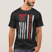 T-shirt Technicien EKG Electrocardiographe Tech American F (Devant)