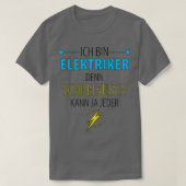 T-shirt Technicien électricien Électronique (Design devant)