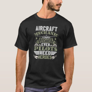 T-shirt Technicien en aéronautique Turbines Mécanicien d'a