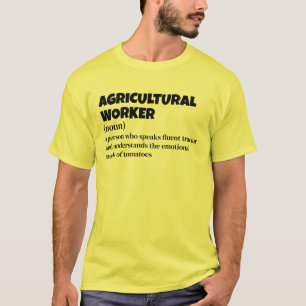 T-shirt Technicien en agriculture - Définition amusante