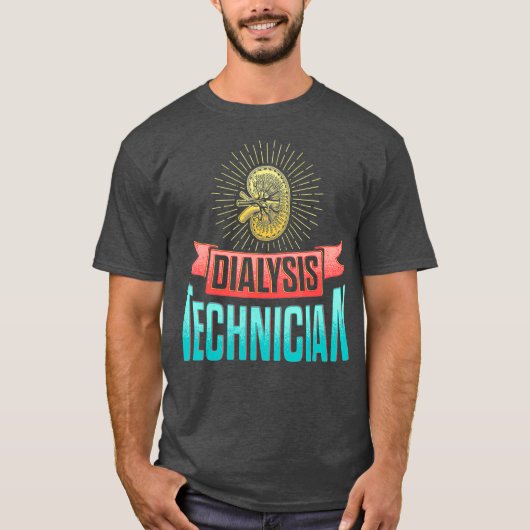 T-shirt Technicien en dialyse Infos Néphrologie Technique (Devant)