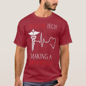 T-shirt Technicien en dialyse Nephrologie Tech (Devant)