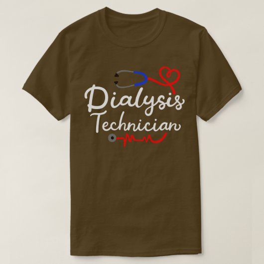 T-shirt Technicien en dialyse Technique de dialyse (Design devant)