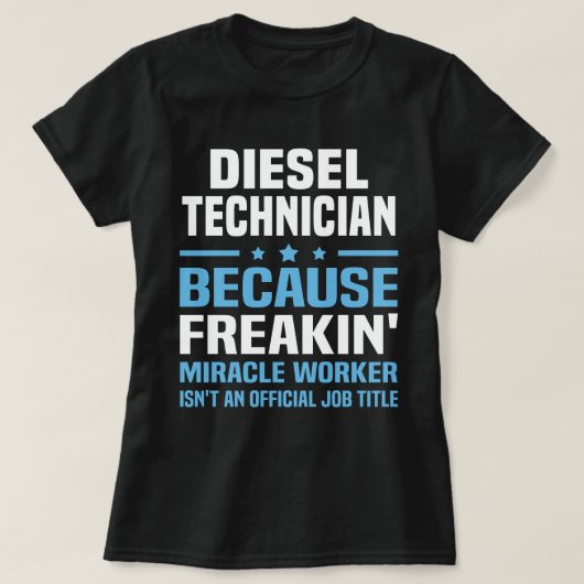 T-shirt Technicien en diesel (Design devant)