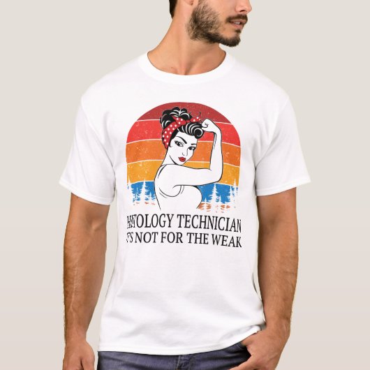 T-shirt Technicien en histoire Ce n'est pas pour les faibl (Devant)