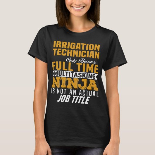 T-shirt Technicien en irrigation (Devant)
