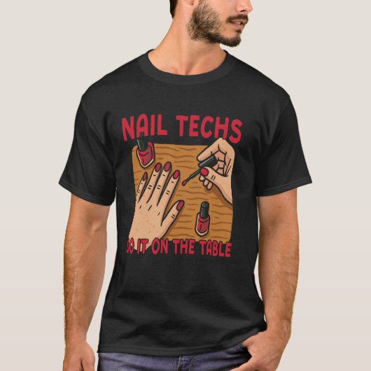 T-shirt Technicien en onglerie Devis Uniforme de travail V (Devant)