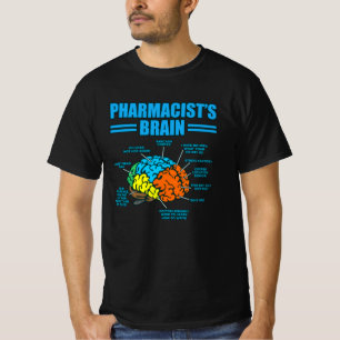 T-shirt Technicien en pharmacie du cerveau du pharmacien P