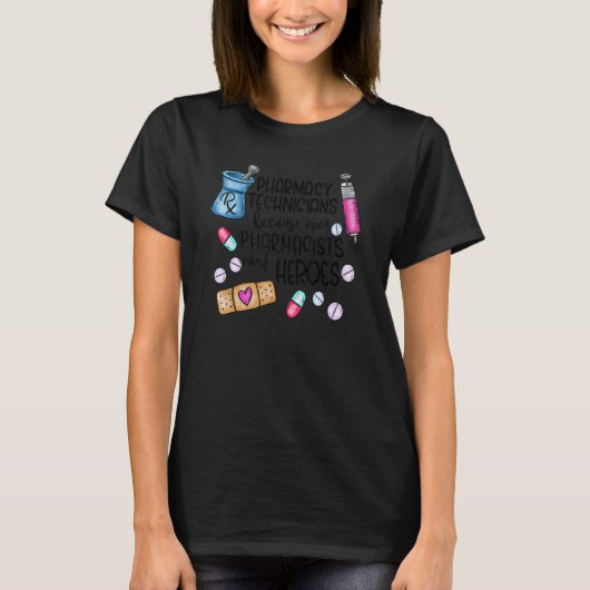 T-shirt Technicien En Pharmacie Php Pharmacien Pharm Tech (Devant)