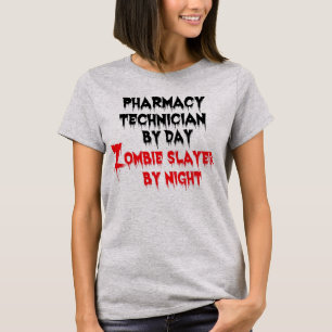 T-shirt Technicien en pharmacie Zombie Slayer