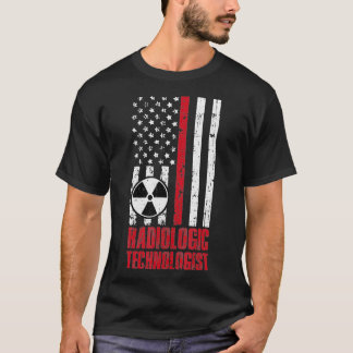 T-shirt Technicien en radiologie du drapeau américain Rad
