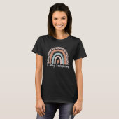 T-shirt Technicien en rayons X Rainbow Leopard Technicien  (Devant entier)