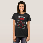T-shirt Technicien en salle d'urgence pour le travail (Devant entier)
