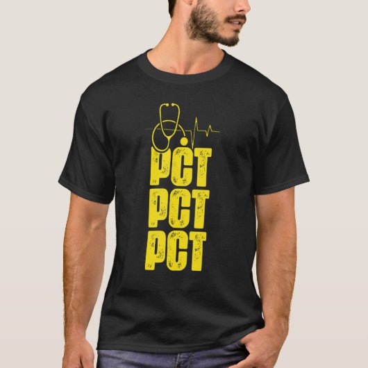 T-shirt Technicien en soins aux patients PCT Médicale Tech (Devant)