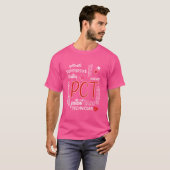 T-shirt Technicien En Soins Aux Patients PCT Pour Infirmiè (Devant entier)