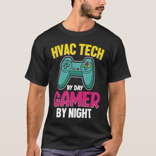 T-shirt Technicien en technologie HVAC Ac Jeu mécanique HV (Devant)