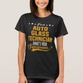 T-shirt Technicien en verre automatique (Devant)
