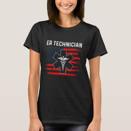 T-shirt Technicien Er Salle D'Urgence Tech 1 (Devant)